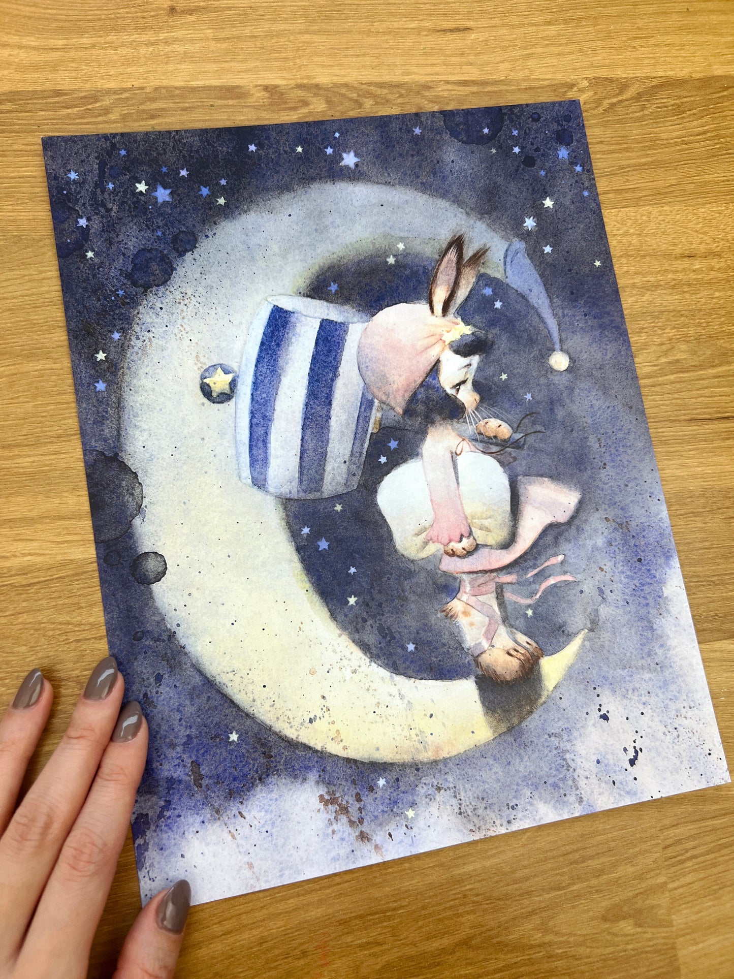 Moon Bunny Print