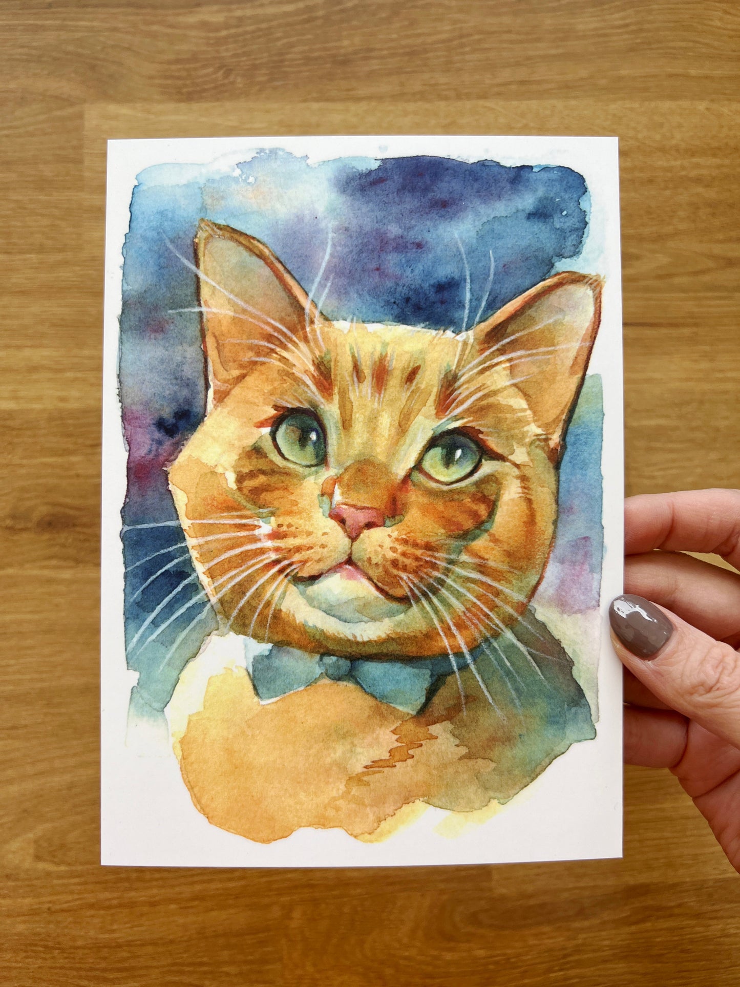 Orange Cat Mini Print