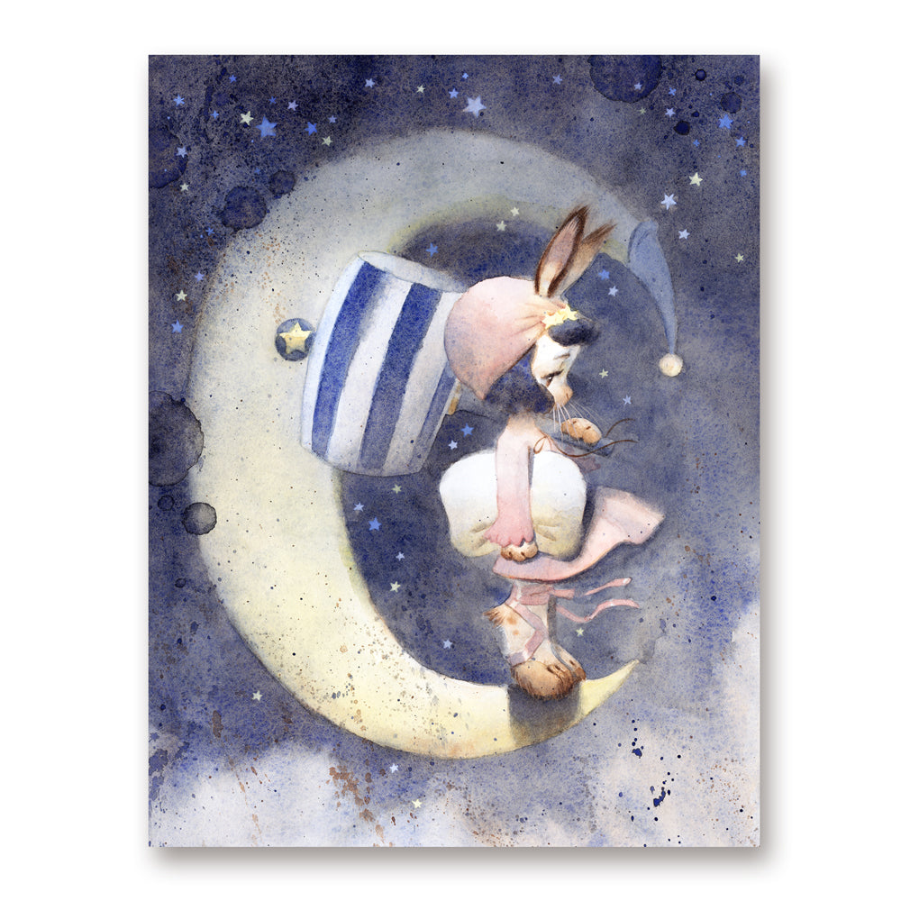 Moon Bunny Print