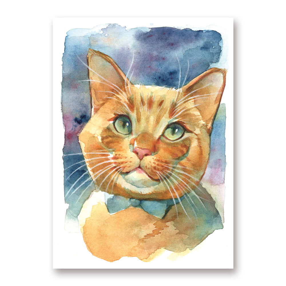 Orange Cat Mini Print