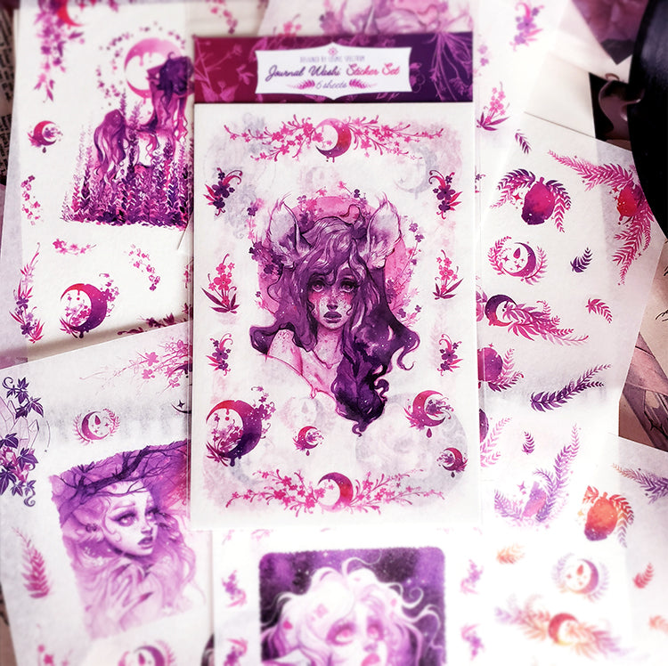 Lilac Forest' sticker set