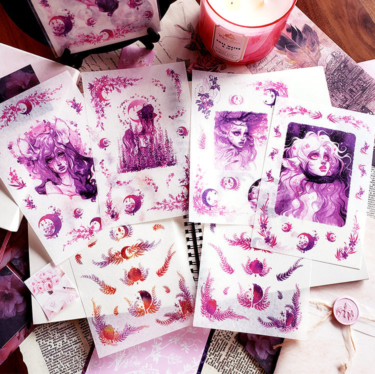Lilac Forest' sticker set