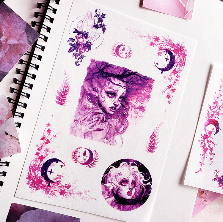 Lilac Forest' sticker set