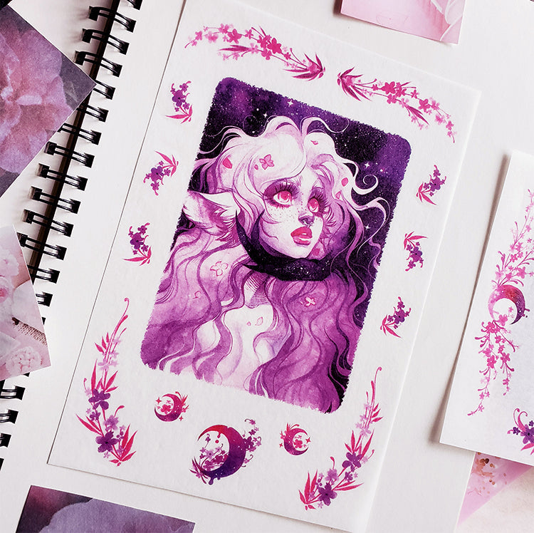 Lilac Forest' sticker set