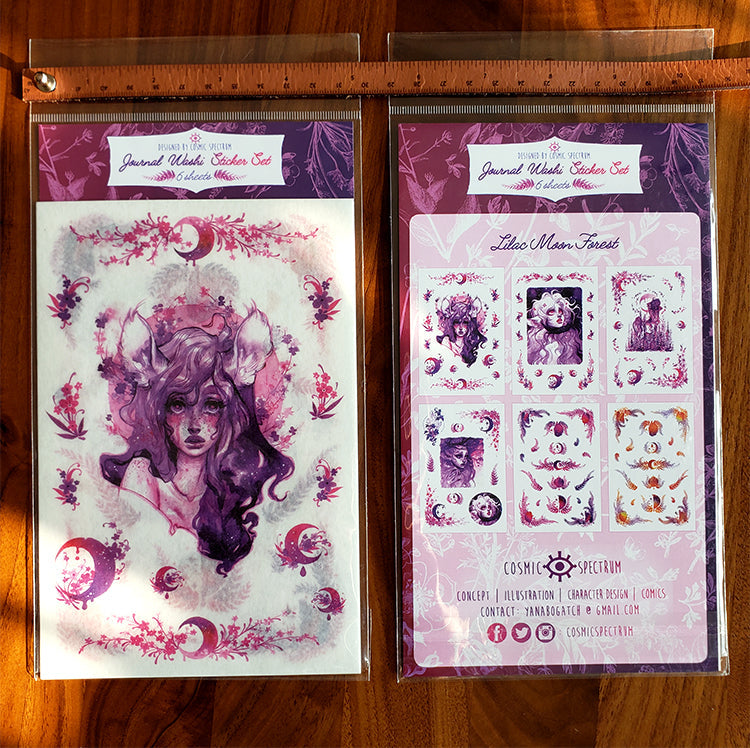 Lilac Forest' sticker set