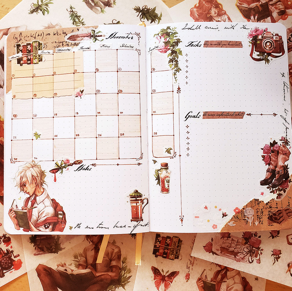 The Scholar' sticker set