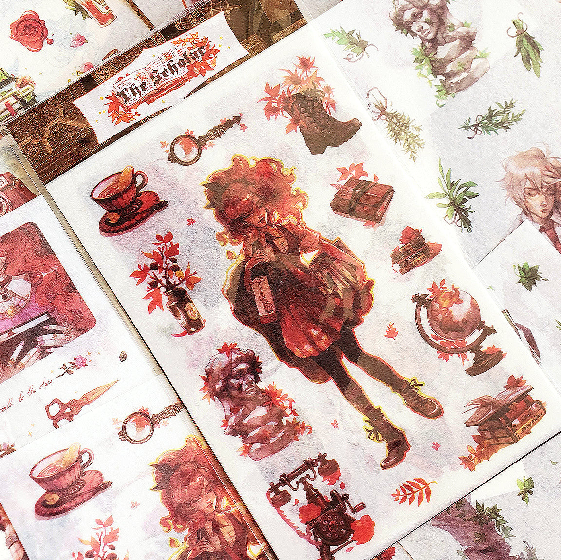 The Scholar' sticker set