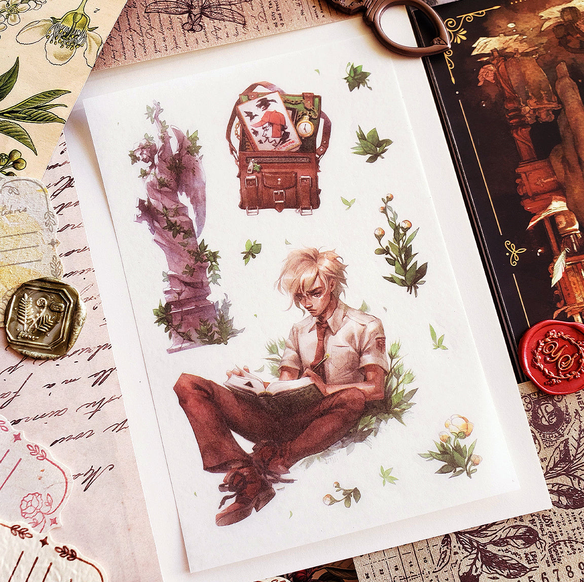 The Scholar' sticker set