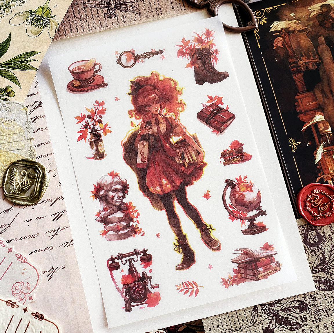 The Scholar' sticker set