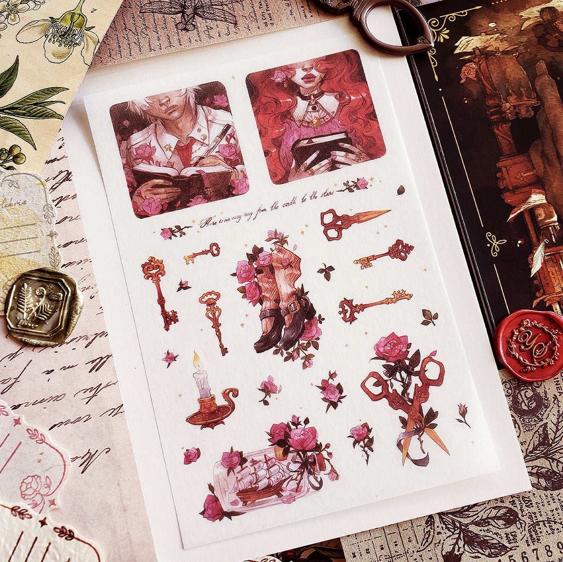 The Scholar' sticker set