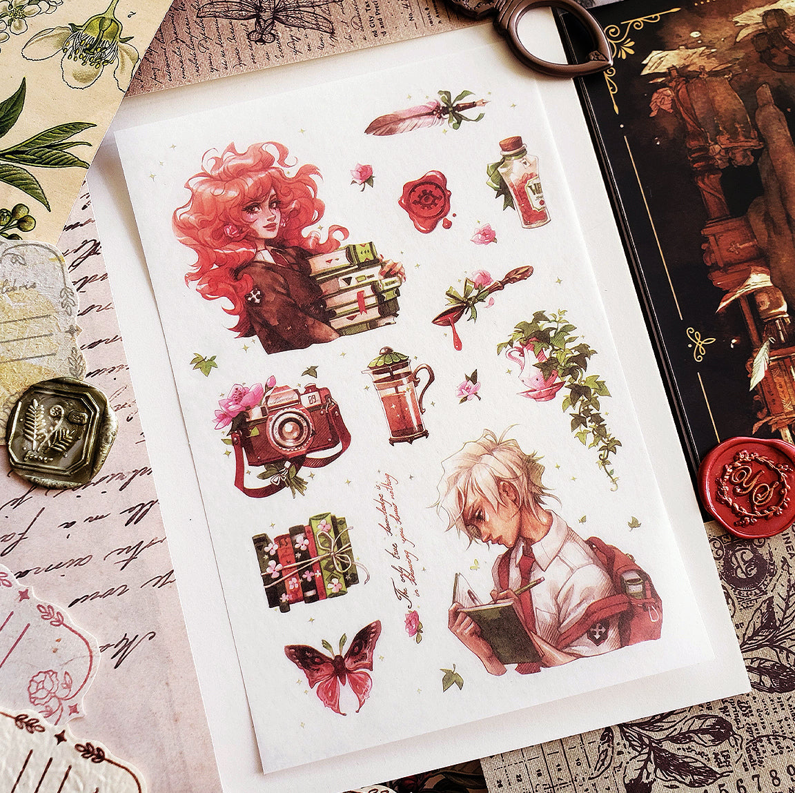 The Scholar' sticker set