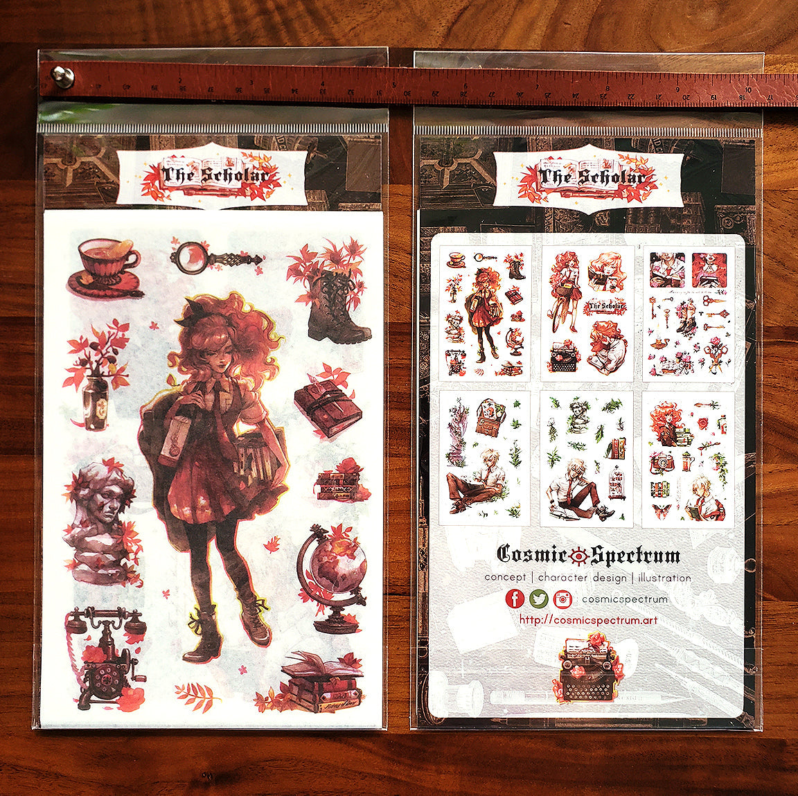 The Scholar' sticker set