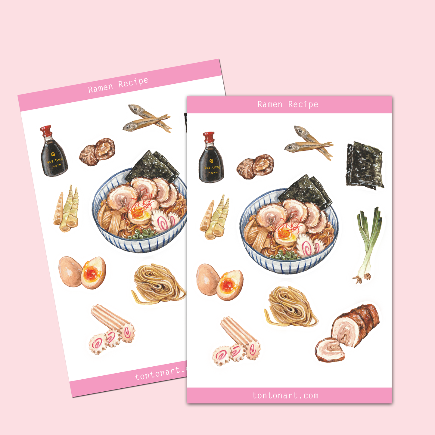 Ramen Vinyl Sticker Sheet