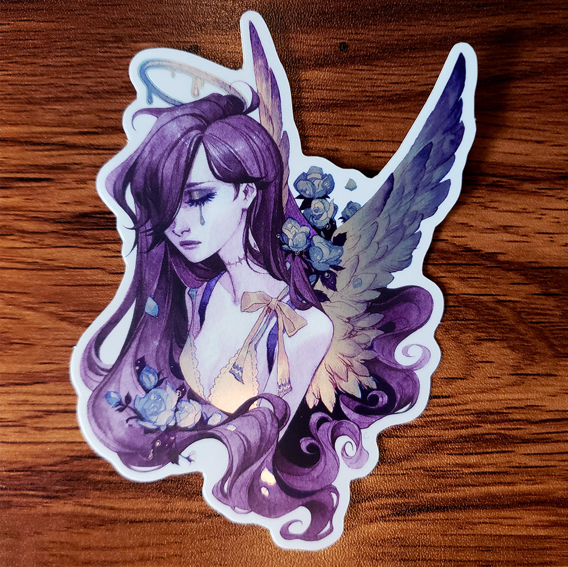 Vinyl Sticker: Blue Roses