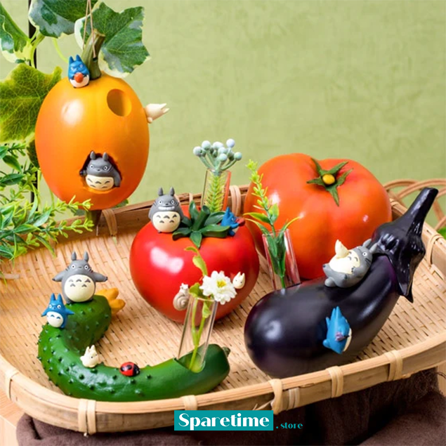 Totoro and Vegetable single vase - Cucumber "My Neighbor Totoro", Benelic