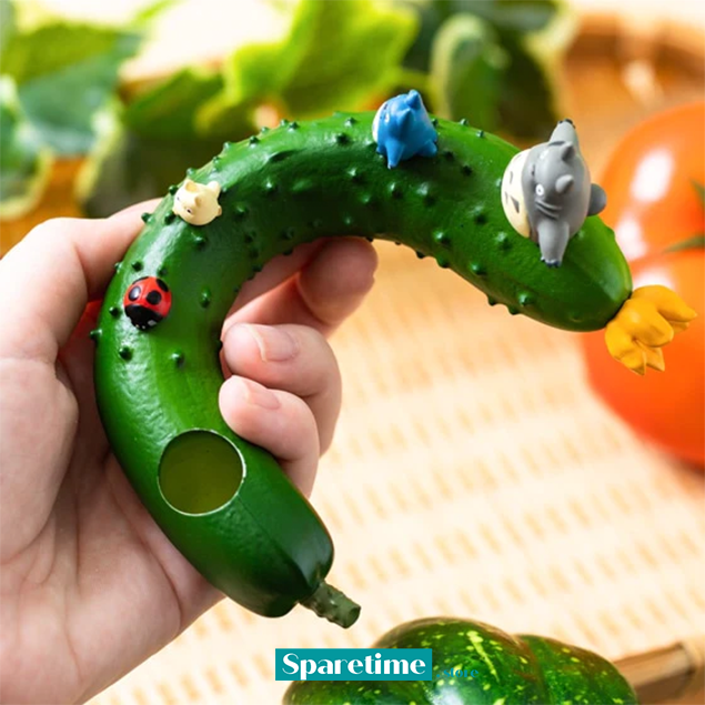 Totoro and Vegetable single vase - Cucumber "My Neighbor Totoro", Benelic
