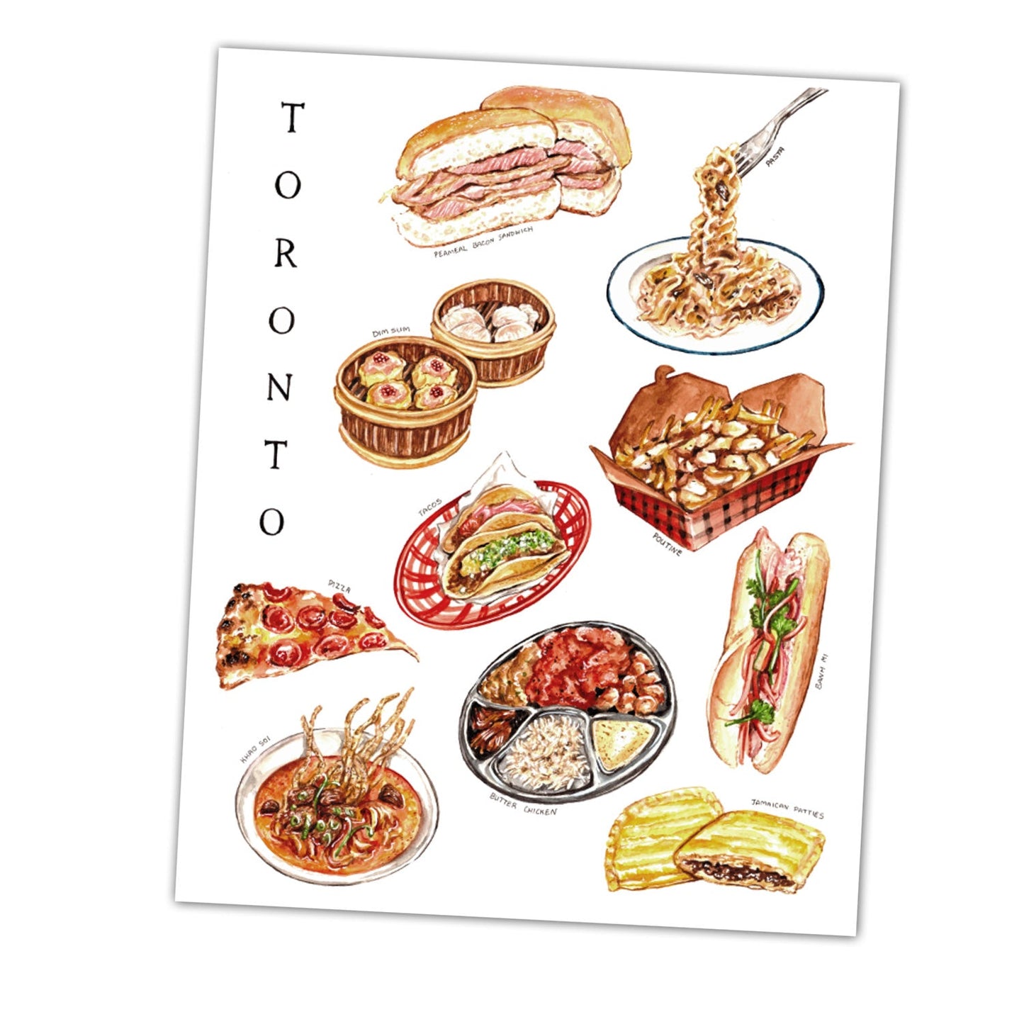 Toronto Food Collection art print
